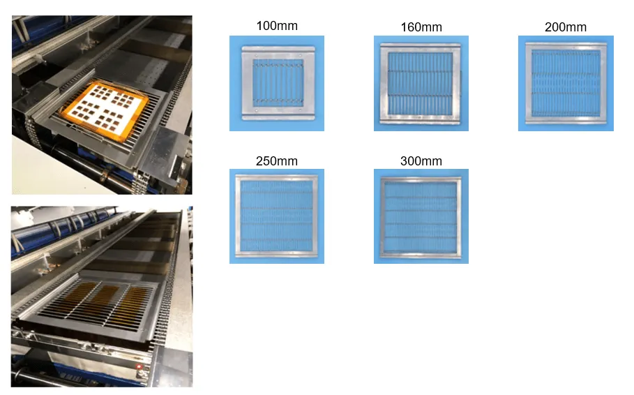 Mesh transport clamp dimensions